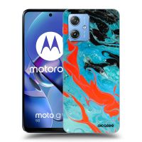 Silikónový prehľadný obal pre Motorola Moto G54 5G - Blue Magma
