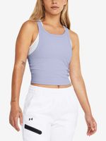 Under Armour Meridian Rib Crop Majica bez rukava ljubičasta