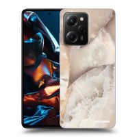 Silikónový prehľadný obal pre Xiaomi Poco X5 Pro - Cream marble