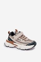 Boto Sneakersy Buty Sportowe Dziecięce Na Rzep Beżowe Ronivelle