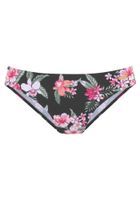 LASCANA Bikini donji dio  smaragdno zelena / roza / roza / crna