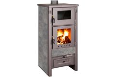 Krbové kachle Pro TAURUS Ceramic, šedá, 12 kW, 120 mm, s rúrou na