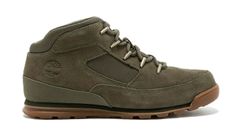 Timberland Euro Rock Mid Hiker Green Suede Pánske - Topánky Timberland - Zelená - A2H7H-A58-9 - Size: 9