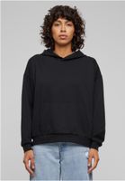 Women's Light Terry Oversized Hoodie - Black