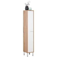 Stylife VYSOKÁ SKRINKA, biela, farba duba, 25/152/30 cm