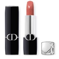 Dior Rouge Dior Satin dlouhotrvající rtěnka - hydratační květinová péče o rty  - 100 Nude Look  3,5 g