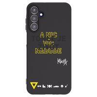 Silikónový čierny obal pre Samsung Galaxy A15 A155F 4G - Kazma - TOHLE JE ŽIVOT A NIC VÍC NEBUDE