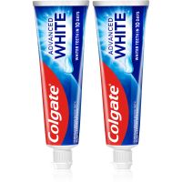 Colgate Advanced White відбілююча паста проти плям на зубній емалі 2x75 мл