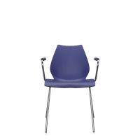 Maui s područkami chrom modrá Kartell