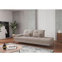 Sit & More LEŇOŠKA, textil, sivobéžová