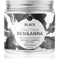 BEN&ANNA Natural Toothpaste Black паста за зъби в стъклен дозатор с активен въглен 100 мл.