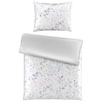 Esposa POSTEĽNÁ BIELIZEŇ, satén, lila, biela, 140/200 cm