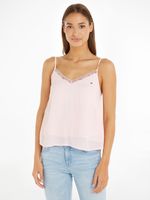 Tommy Jeans Essential Lace Strappy Unterhemd Rosa