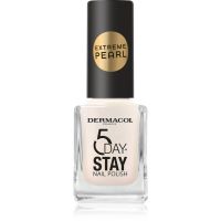 Dermacol 5 Day Stay Extreme Pearl lak na nehty s perleťovým leskem odstín 1 11 ml