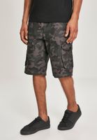 Ripstop Ripstop Strappy Camo Cargo Shorts - Black