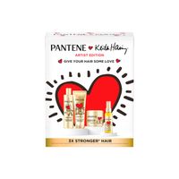 Xmass set Pantene Arist Edition Keith Haring Intensive Repair vlasový olej 100ml, maska na vlasy 300ml, šampón 250ml a kondicionér 220ml