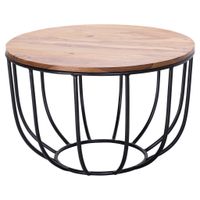 MID.YOU KONFERENČNÝ STOLÍK, farba indického palisandra, drevo, 60/60/39 cm