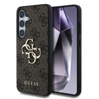 GUESS 4G METAL Ovitek za Samsung Galaxy S25 5G rjav