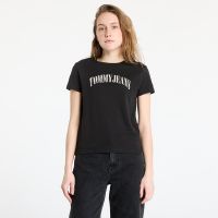 T-shirt Tommy Jeans Regular Floral Varsity Tee Black XS