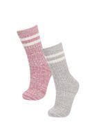 DEFACTO Women's 2-Piece Cotton Winter Socks