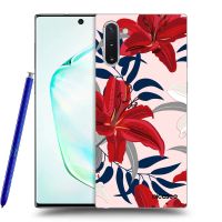 Silikónový prehľadný obal pre Samsung Galaxy Note 10 N970F - Red Lily