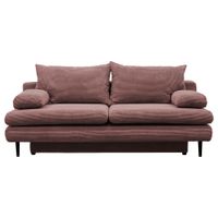 P & B ROZKLÁDACÍ POHOVKA, textil, starorůžová