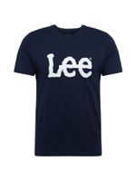 Lee Majica 'WOBBLY LOGO TEE'  mornarsko plava / bijela