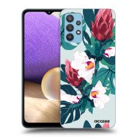 Silikónový čierny obal pre Samsung Galaxy A32 4G SM-A325F - Rhododendron