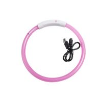 Reedog Full Light USB nabíjací svietiaci obojok pre psy a mačky - růžová  L