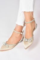 Fox Shoes Ten Women's Satin Sandals with Stones