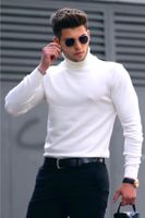 Madmext White Turtleneck Sweater 4656