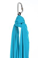 Aerialsilks Aerial Yoga JUST Perfect Set mreža i karabiner set za Fly fit i Aerial pogodan za djecu - 7 m Boja: tirkizna