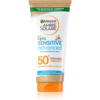 Garnier Ambre Solaire Sensitive Advanced zaščitni losjon za sončenje za otroke SPF 50+ 175 ml