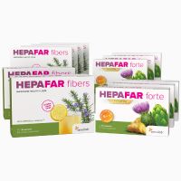 Hepafar | 3-monatiges Premium Paket | Effektiv Leber entgiften und regenerieren | 6x 30 Kapseln Hepafar Forte, 6x 15 Beutel Hepafar Fibers | Sensilab