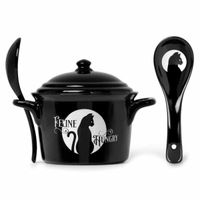 Tasse mit Löffel ALCHEMY GOTHIC - Feline Hungry
