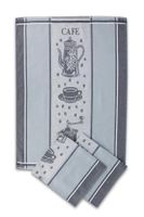 Sada 3 ks kuchyňských utěrek z Egyptské bavlny s motivem kávového mlýnku –  50×70 cm