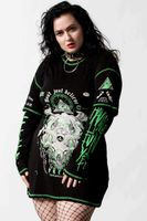 Damska sukienka - zestaw KILLSTAR - Illuminated 3-Layer - Czarna XS