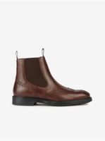Brown men's leather ankle boots Geox Tiberio - Men's