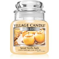 Village Candle Spiced Vanilla Apple lumânare parfumată (Glass Lid) 389 g