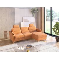 Sit & More ROHOVÁ SEDAČKA, textil, terakotová