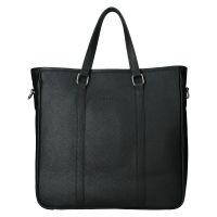 Bőr laptop táska Facebag Naples - fekete
