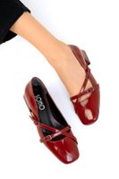 Soho Claret Red Patent Leather Women's Classic High Heel Shoes 19526