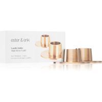 ester & erik accessories matt rose gold svícen medium 2,2 cm 2 ks