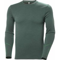 Helly Hansen LIFA MERINO MIDWEIGHT CREW Мъжко високо функционално бельо, тъмнозелено, размер