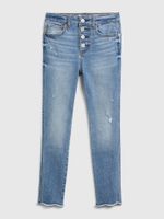 GAP Dětské džíny jeggings magas emelkedés distressed boka max stretch