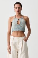 Levi's top dámsky rifľový ROAD WORN HALTER x PRIDE