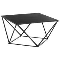 Boxxx KONFERENČNÝ STOLÍK, čierna, kov, sklo, 80/80/45 cm