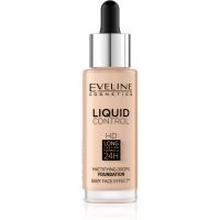 Eveline Cosmetics Liquid Control folyékony make-up pipettával árnyalat 040 Warm Beige 32 ml