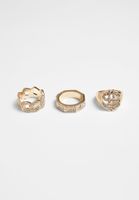 Rings - 3pcs - gold colors