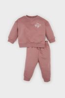 DEFACTO Baby Girl 2-Piece Set Crew Neck Printed Sweatshirt Elastic Waist Tracksuit Bottoms D0813a524wn